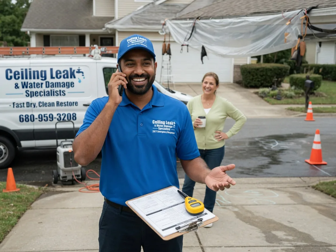 Ceiling Leak Cleanup Ellsworth, KS FAQs